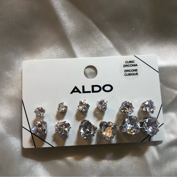 ALDO Heart Shaped Stud Set (cubic zirconia) - Picture 2 of 4